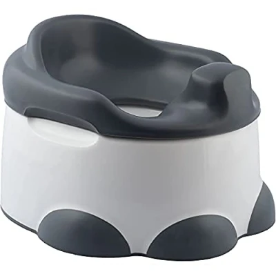 Afbeelding van Bumbo Step &#039;n Potty Donker Grijs Toilet Trainer Opstapje Bril Zitje 3 in 1 WC Potje Plaspotje Urinepotje Zindelijkheids Training voor Jongens/Meisjes Urinoirs Kind/Peuter van 2 tot 7 jaar Verkleiner