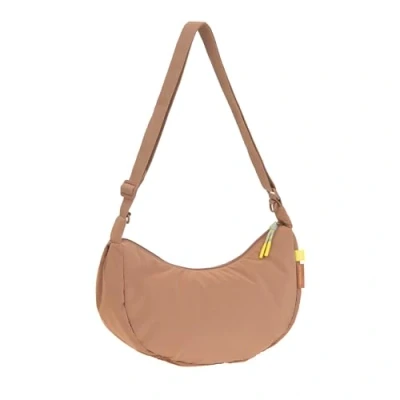 Afbeelding van Lässig Schoudertas Green Label Stretch Up Bum Bag Almond Lichtbruin