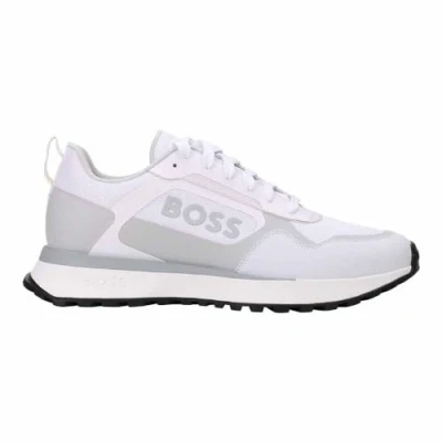 Afbeelding van BOSS Jonah_runner_merb Sneakers laag, Heren, Maat: 46, White Leer en textiel