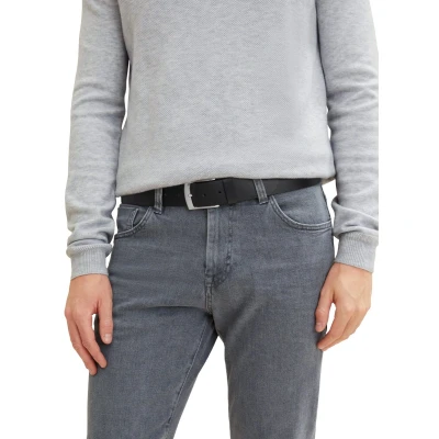Afbeelding van TOM Tailor Ttandrew Riem, Heren, Maat: 100, Black uni