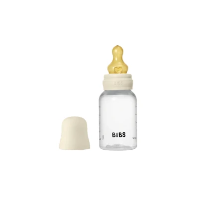 Afbeelding van BIBS Fles Latex Round Slow Flow Ivory 150ml