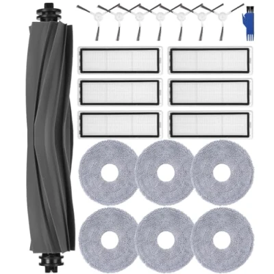 Afbeelding van Jissta Accessoireset voor Dreame L10s Ultra, L10 Ultra stofzuiger, 1 hoofdborstel, 6 HEPA filters, doeken, 7 zijborstels, reserveonderdelen