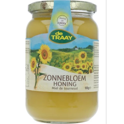Afbeelding van Zonnebloemhoning (crème) Honingwinkel.nl