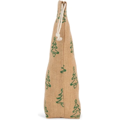Afbeelding van Kimood Fleshouder met kerstmotieven KI0726 Natural / Dark Green