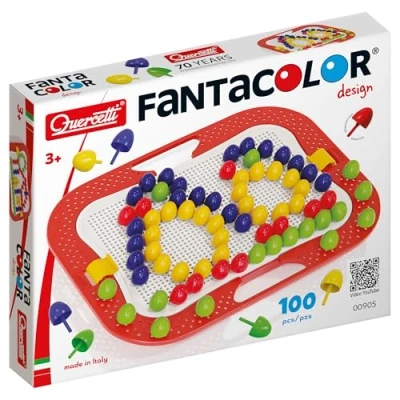 Afbeelding van Quercetti Fantacolor Design Insteek mozaïek, 100 Pins