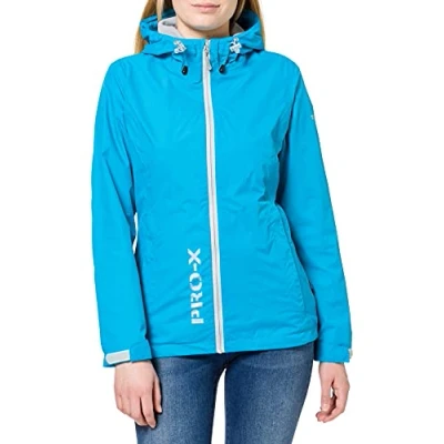 Afbeelding van Pro x Elements Outdoorjas Flash Dames Polyamide Blauw Maat 36