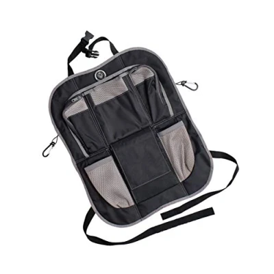 Afbeelding van Prince Lionheart Backseat organizer Auto Geïsoleerde Bekerhouders 2 Flessenhouders Karabijnhaken Zwart/Grijs