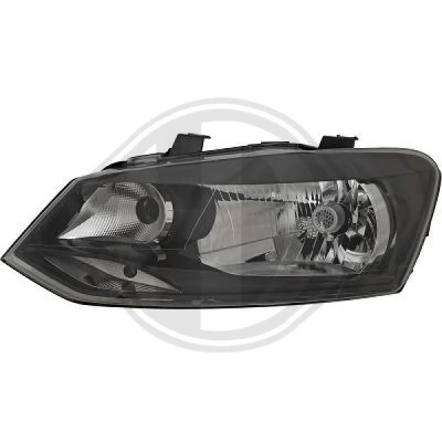 Afbeelding van DIEDERICHS 2206981 Koplampen Links H4 Halogeen voor rechtsrijdend verkeer Zonder afregelmotor LWR VOLKSWAGEN: Polo V Hatchback