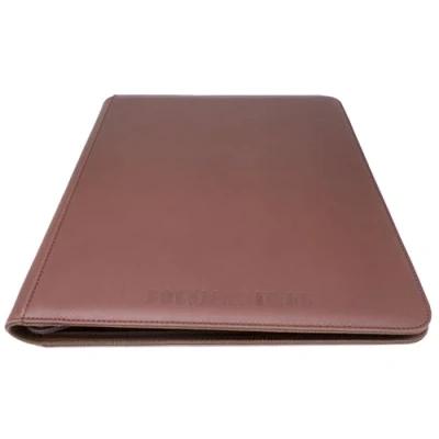 Afbeelding van Docsmagic.de Premium Pro Player 12 Pocket Playset Zip Album Bruin 480 kaartbinder MTG PKM YGO