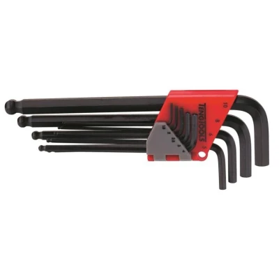 Afbeelding van TengTools 112260104 Haakse schroevendraaierset 1.5, 2, 2.5, 3, 4, 5, 6, 8, 10 Chroom vanadium staal 9