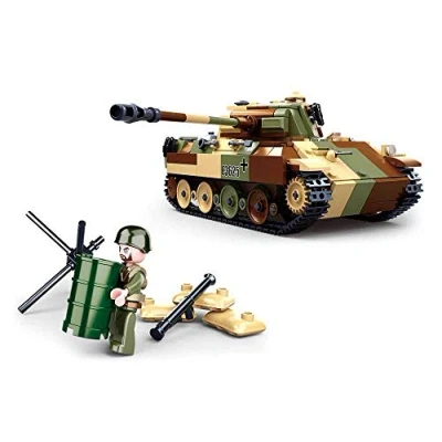 Afbeelding van Sluban Medium Tank Bruin/Groen/Beige