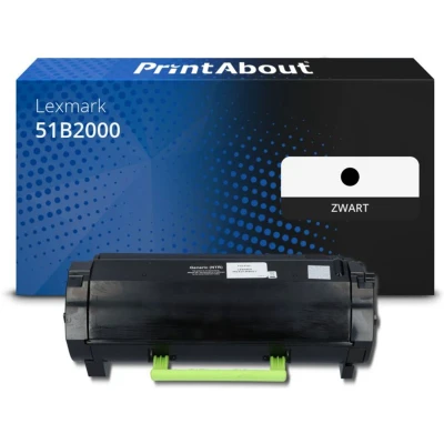Afbeelding van Huismerk Lexmark 51B2000 (512) Toner Zwart