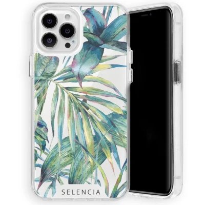 Afbeelding van Selencia Hoesje Geschikt voor iPhone 13 Pro Max Zarya Fashion Extra Beschermende Backcover groen