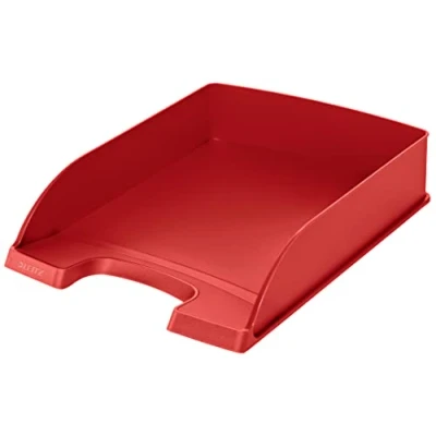 Image de LEITZ 52270220 Plus Standard, Bac de porte correspondance, format A4, couleur rouge, 1 pièce