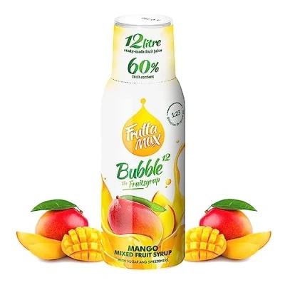 Image de FruttaMax Concentré de sirop fruits Moins sucre avec 60% convient pour machine à soda 500ml (Mangue)