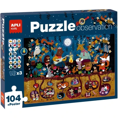 Afbeelding van Apli kids zoekpuzzel bosdieren 104st