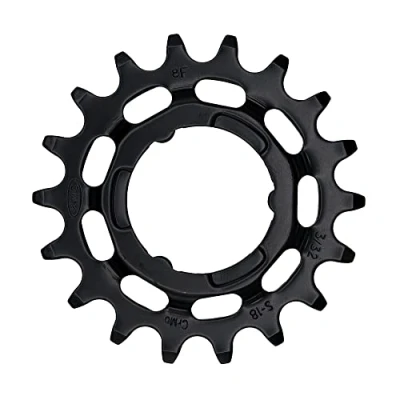 Afbeelding van KMC Shimano Smal achtertandwiel zwart 18 tanden