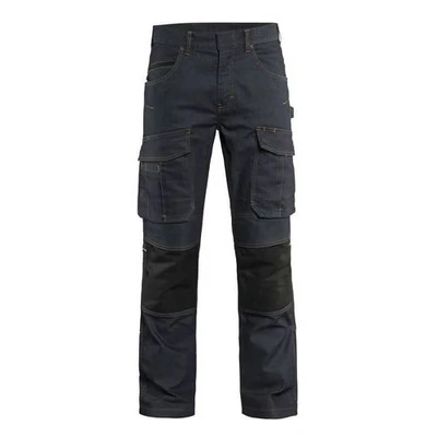 Image de Pantalon services denim/stretch 2D marine/noir