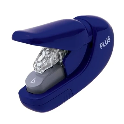 Afbeelding van Nietmachine Plus nieten zonder nietjes blauw