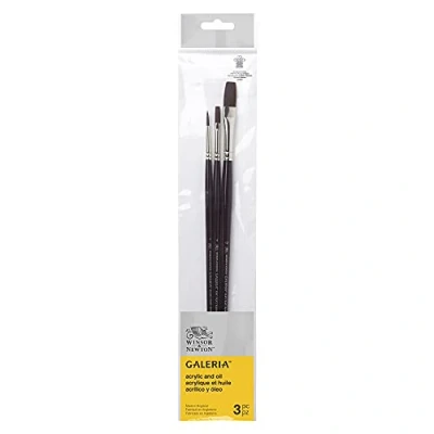 Afbeelding van Winsor &amp; Newton Galeria Penseel Lange Steel Set van 3 V.1