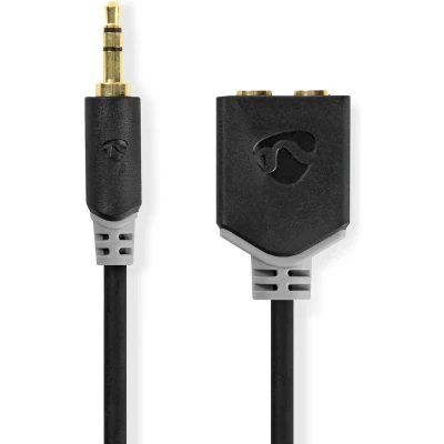 Afbeelding van Nedis 3,5 mm Splitter 0,2 Meter Grijs