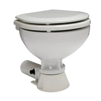 Afbeelding van Allpa aquat standard electric scheepstoilet 24v/7a compact pot met bedienpaneel boot toilet