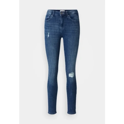 Afbeelding van ONLY Onlpower PUSH UP Destroy Jeans Skinny Fit, Dames, Maat: 34x30, Medium blue denim