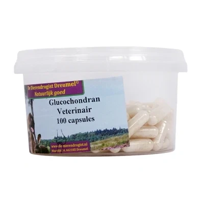 Afbeelding van Dierendrogist Glucochondran Capsules 100 ST