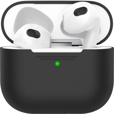 Afbeelding van KeyBudz Hoesje schokbestendig Geschikt voor AirPods 3 (2021) Elevate Series case zwart