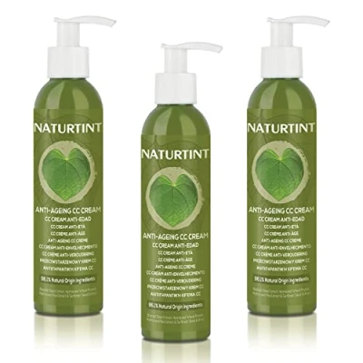 Afbeelding van Naturtint CC Anti aging crème haarmasker zonder uitspoelen. Droog en beschadigd haar. Reparatie, hydratatie, kracht volume. 96% natuurlijke ingrediënten. Curly Methode. 200 x 3 ml