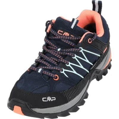 Afbeelding van CMP Rigel Trekking WP Outdoorschoenen, Dames, Maat: 39, Blue/giada/peach Leer/ synthetisch