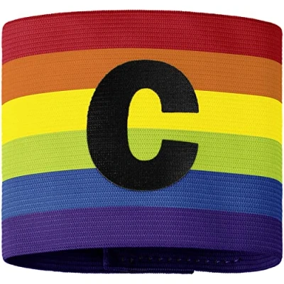 Afbeelding van Aanvoerdersband Regenboog / Senior: 35 x 9 cm (LxB)