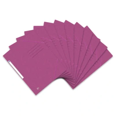 Afbeelding van Oxford Top File + hoekspanmap, A4, karton, paars, 10 stuks