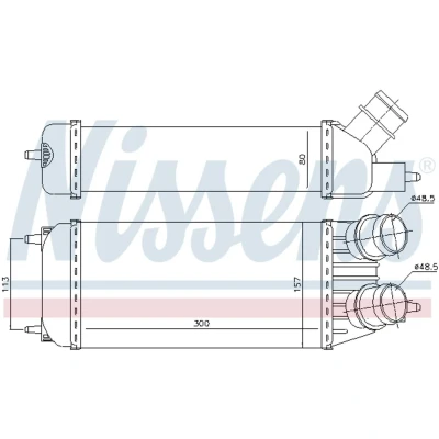 Afbeelding van Nissens Interkoeler 96613