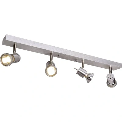 Afbeelding van SLV Asto Spot IV 147444 Plafondspot Halogeen GU10 300 W Aluminium (geborsteld)