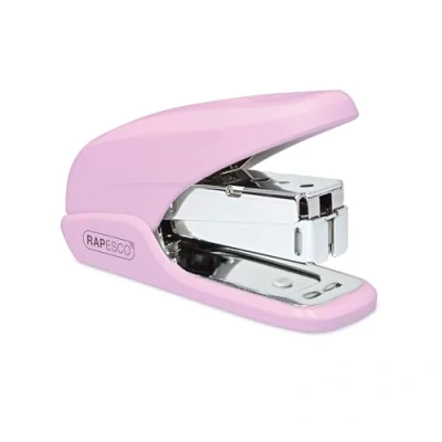 Afbeelding van Rapesco 1337 X5 Mini nietmachine met lagere inspanning, pastelroze