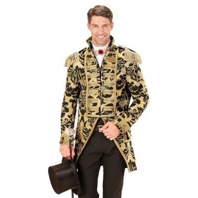 Afbeelding van Widmann Piraat &amp; Viking Kostuum Deftige Franse Parade Jas Blauw Man XL Carnavalskleding Verkleedkleding