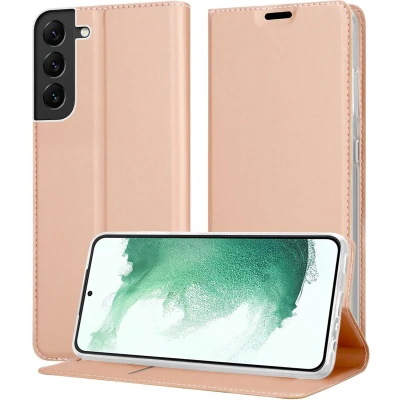 Afbeelding van Cadorabo Hoesje geschikt voor Samsung Galaxy S22 PLUS in CLASSY ROSE GOUD Beschermhoes met magnetische sluiting, standfunctie en kaartvakje Book Case Cover Etui