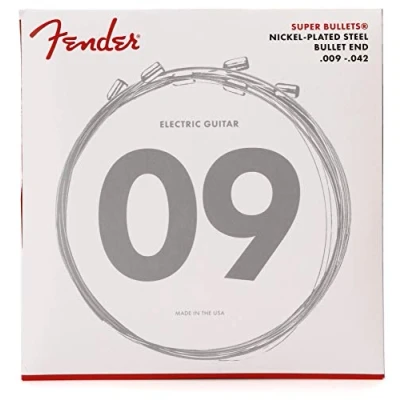 Afbeelding van Fender Super Bullets 3250L 9 42 nikkel Plated Steel Bullet End Elektrische gitaarsnaren