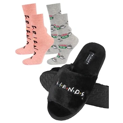 Afbeelding van Soxo Damespantoffels, cadeau voor dames, Harry Potter Friends tv serie, 2 maten