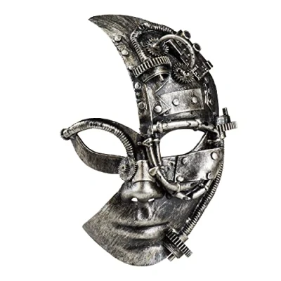 Afbeelding van Boland Oogmasker Radarpunk Volwassenen Robot Steampunk Sciencefiction