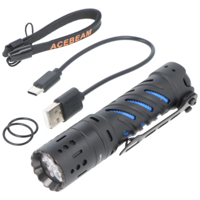 Afbeelding van AceBeam E70 Mini LED zaklamp met 2.000 lumen, CRI90+, inclusief batterij