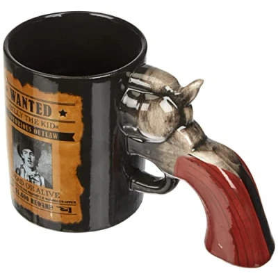 Image de Tasse en céramique noire Gun