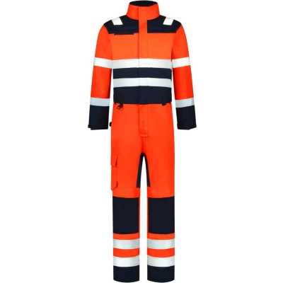 Afbeelding van Tricorp 753009 Overall High Vis Bicolor Fluo Oranje/Inkt