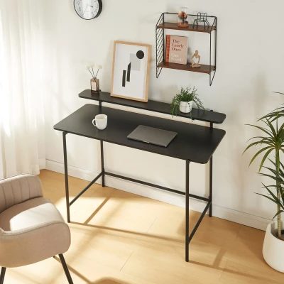 Afbeelding van Bureau Samnanger 120x55x88 cm zwart [en.casa]
