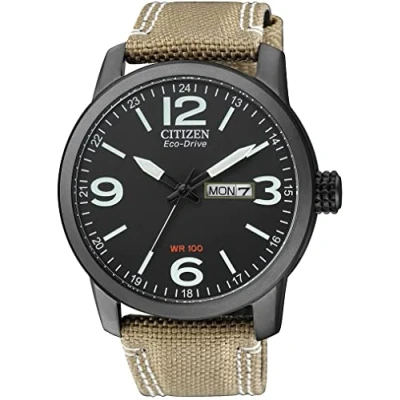 Afbeelding van Citizen Eco Drive Horloge 42 mm Zwart/Wit Solar uurwerk