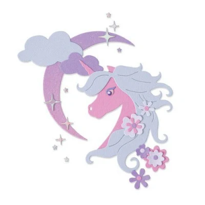 Afbeelding van Sizzix Thinlits Die Set 8PK Midnight Unicorn