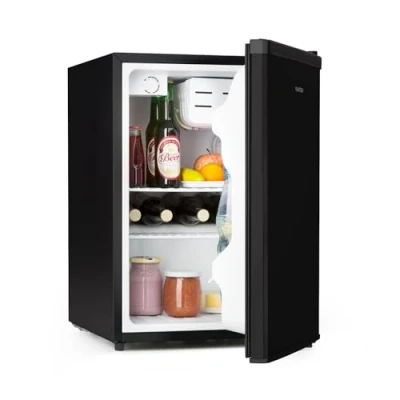 Afbeelding van Klarstein Cool Kid Koelkast Mini Inhoud: 65 Liter Energie efficiëntieklasse E 2 Etages Vriesvak: 4 Flessenvak tot 41 dB Zwart