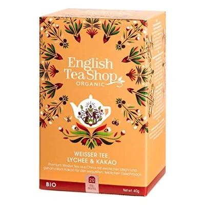 Afbeelding van English Tea Shop Litschi Tee collectie, uit de Sri Lanka, handgemaakt, 2 x 20 zakjes (80 g)