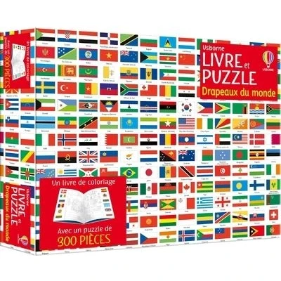 Image de Les drapeaux du monde Coffret livre et puzzle
